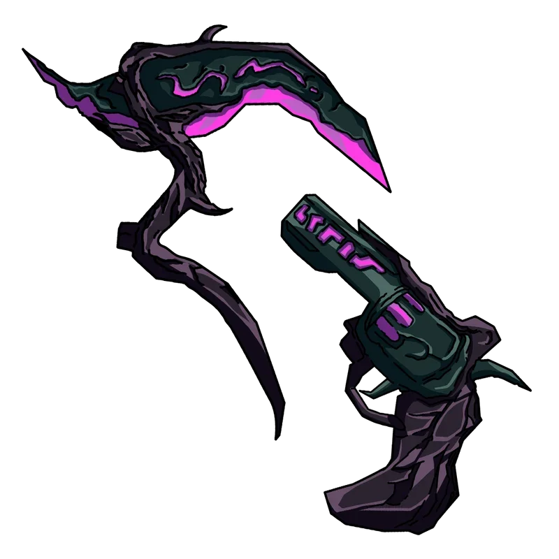 👾 SET ELDERWOOD (Elderwood Scythe + Elderwood Gun) [NA SUA CONTA]