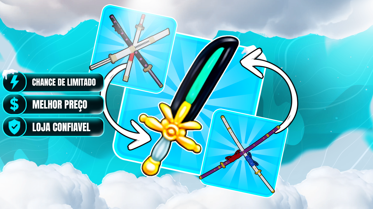 [🔥] DOG BLADE, TTK OU CDK NO INVENTARIO [⭐SORTE]